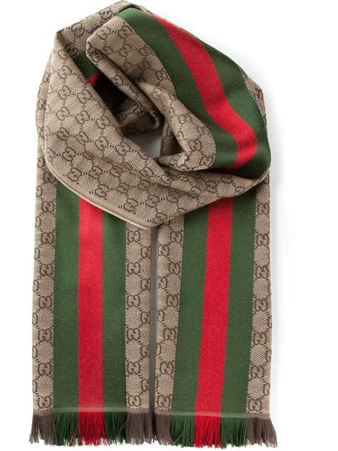 mens gucci head scarf|gucci scarf with fur trim.